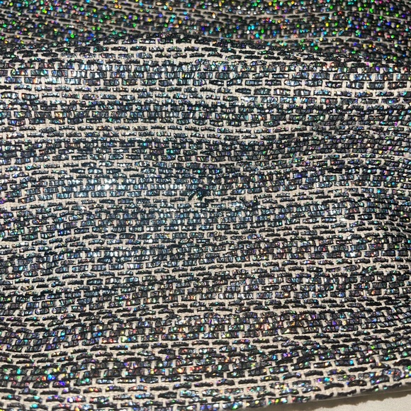 Club Monaco Women's Skirts Club Monaco Glitter White Leather Mini Skirt - Picture 4 of 10